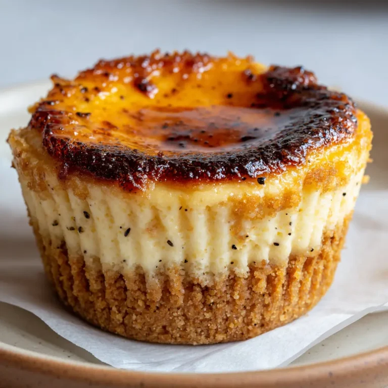 Creme Brulee Cheesecake Cupcakes